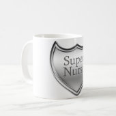 Mug Emblème de la super infirmière (Devant gauche)