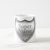 Mug Emblème de la super infirmière (Centre)