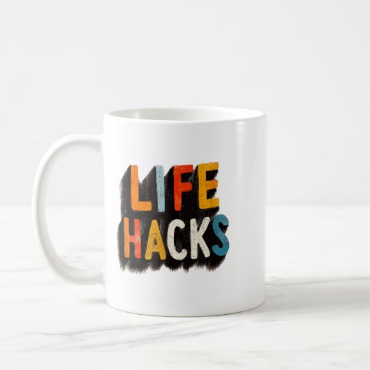 Mug Emblème de la vie colorée hacks (Gauche)