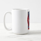 Mug Emblème de l'aigle américain du drapeau américain (Gauche)