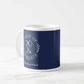 Mug Emblème de l'année de la promotion Nom de l'école (Devant gauche)