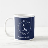 Mug Emblème de l'année de la promotion Nom de l'école (Gauche)