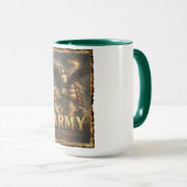 Mug Emblème de l'Armée avec Drapeau et Aigle (Devant droit)