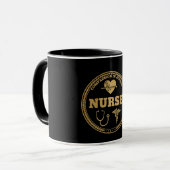 Mug Emblème de l'infirmière professionnelle | La compa (Devant gauche)