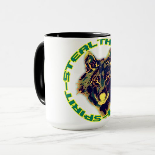 Mug emblème de loup (Devant gauche)