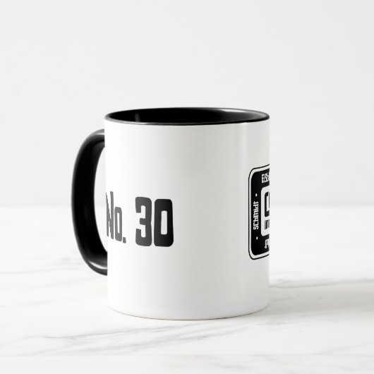 Mug Emblème de no. 30 (Devant gauche)