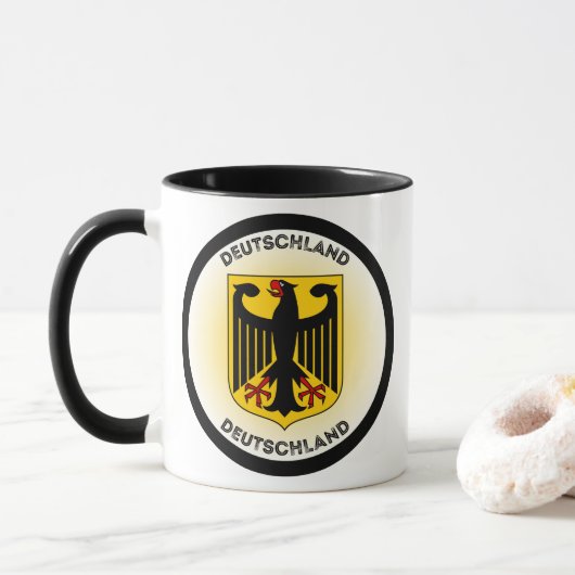 Mug Emblème du patrimoine allemand (Avec donut)