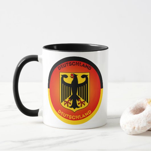 Mug Emblème du patrimoine allemand (Avec donut)