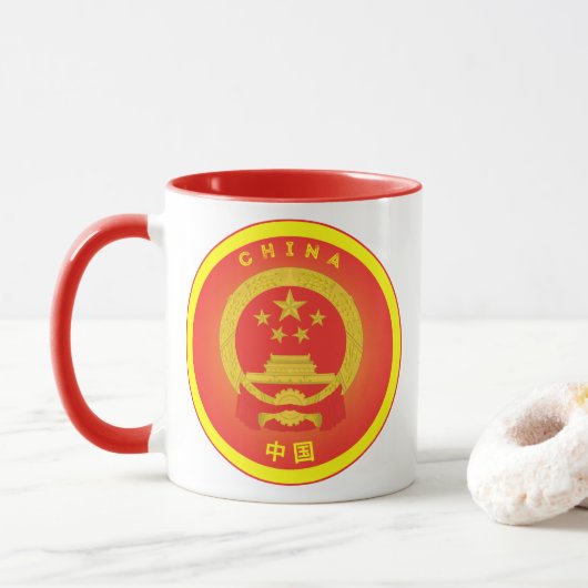 Mug Emblème du patrimoine chinois (Avec donut)
