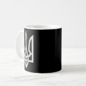 Mug Emblème du trident ukrainien Sauver l'Ukraine Rési (Devant gauche)