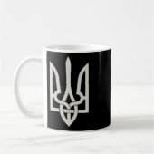 Mug Emblème du trident ukrainien Sauver l'Ukraine Rési (Gauche)