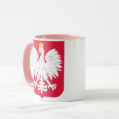 Mug Emblème polonais - Bouclier polonais - Herbe Polsk (Devant gauche)