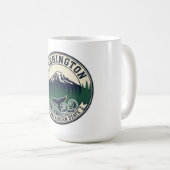 Mug Emblème vintage de l'État de Washington (Devant droit)