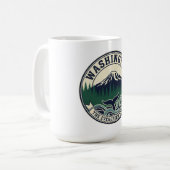 Mug Emblème vintage de l'État de Washington (Devant gauche)