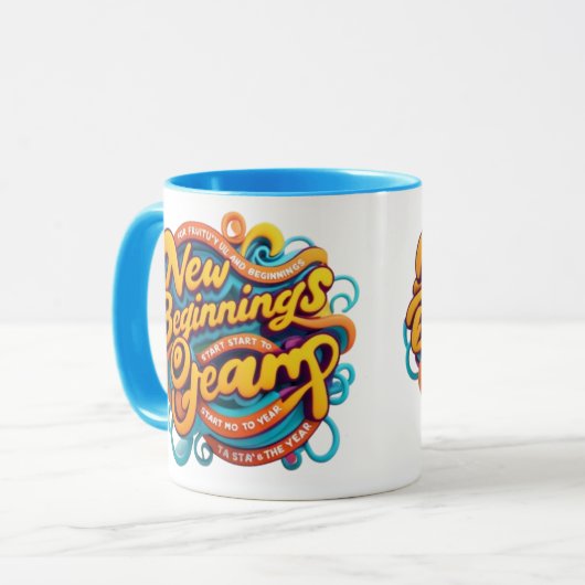 Mug “Embrace your big dreams with every sip. New begin (Devant gauche)