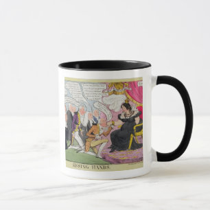 Mug Embrassant des mains, éditées 1827 (litho de