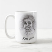 Mug Embrasse-moi ! - Bleistiftzeichnung (Gauche)