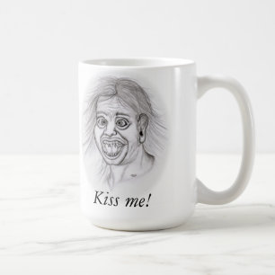 Mug Embrasse-moi ! - Bleistiftzeichnung