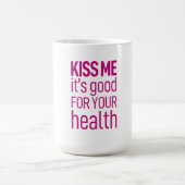 Mug Embrasse-moi c'est bon pour ta santé (Centre)