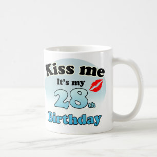 Mug Embrasse-moi c'est mon 28ème anniversaire
