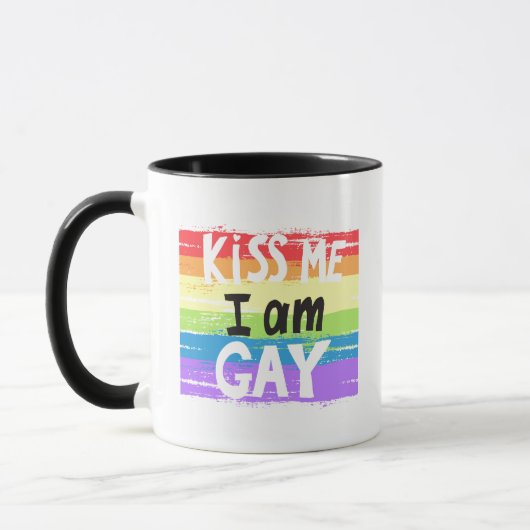 Mug Embrasse-moi je suis gay (Gauche)