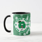Mug Embrasse-moi Je suis Irlandais Clover Face Green B (Gauche)