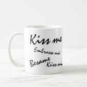 Mug Embrasse-moi personnalisable (Gauche)