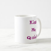 Mug Embrasse-moi Quick mignonne Bleu & Pink Baby Drago (Devant droit)