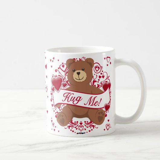 Mug Embrasse-Moi ! Saint-Valentin Teddy Bear (Droite)