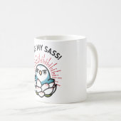 Mug Embrasse mon cul ! - Hilda le Sassy Lovebird (Devant droit)