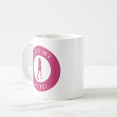 Mug Embrasse Mon Putt Funny Golfer Humour Silhouette r (Devant gauche)