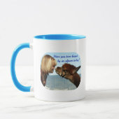 Mug "Embrassé par un alpaga ! "Tasse (Gauche)