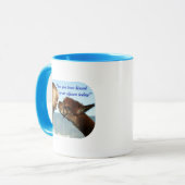 Mug "Embrassé par un alpaga ! "Tasse (Devant gauche)