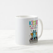 Mug Embrasse si tu fais la vaisselle mignonne chat lav (Devant droit)