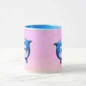 Mug Embrasser l'amour des dauphins (Centre)