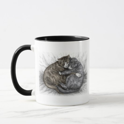 Mug Embrasser les chats qui dorment (Gauche)