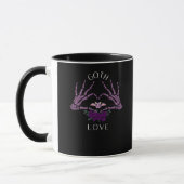 Mug Embrassez Goth Skeleton Heart (Gauche)