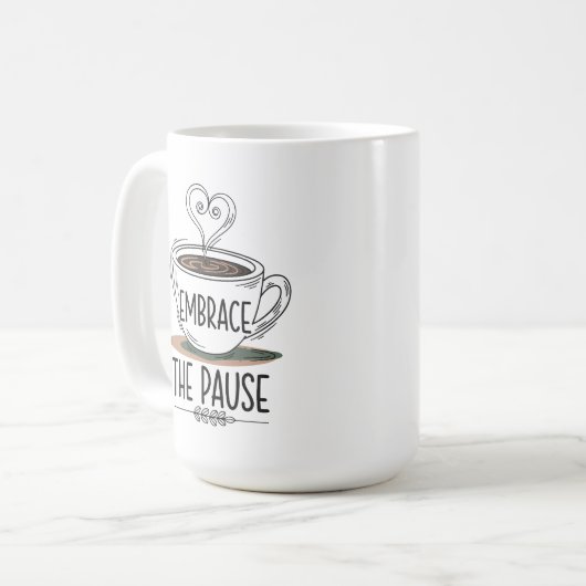 Mug "Embrassez la pause" Mindfulness (Devant gauche)