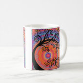 Mug Embrassez l'arbre Abstrait du voyage (Devant droit)