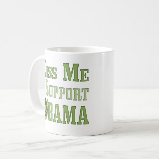 Mug Embrassez-moi irlandais Obama (Devant gauche)