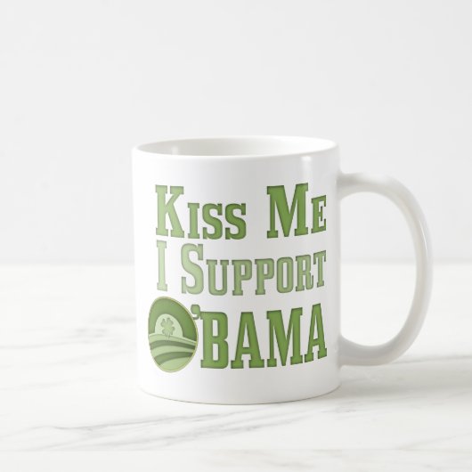 Mug Embrassez-moi irlandais Obama (Droite)