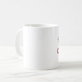 Mug Embrassez-moi que je suis CROATE (Devant gauche)
