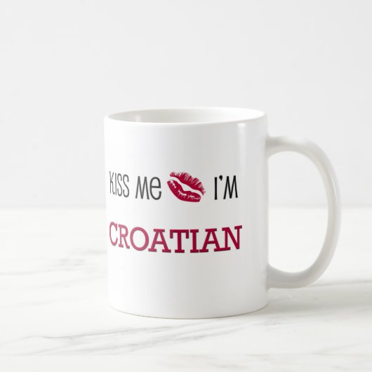Mug Embrassez-moi que je suis CROATE (Droite)