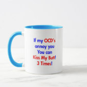 Mug Embrassez mon bout ! 3 fois ! (Gauche)