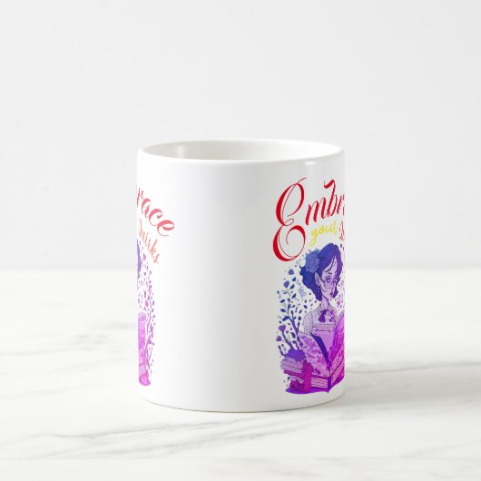 Mug Embrassez vos quirks L'émancipation des femmes (Centre)