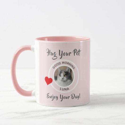 Mug Embrassez votre animal de compagnie et la photo Pr (Gauche)