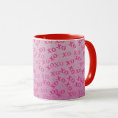 Mug Embrous Et Baisers Rose XO XO (Devant droit)