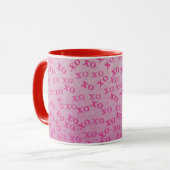 Mug Embrous Et Baisers Rose XO XO (Devant gauche)