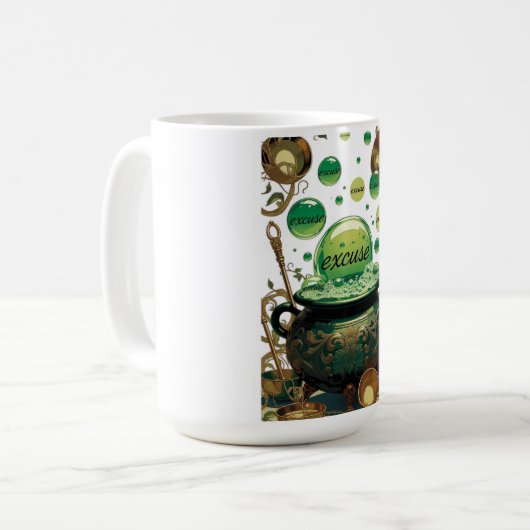 Mug Emerald Excuses Cauldron Graphic Tee (Devant gauche)