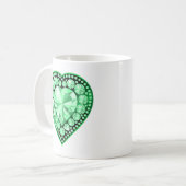 Mug Emerald Gem Heart (Devant gauche)